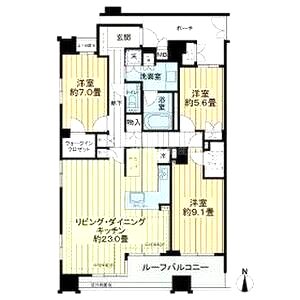 グランレ・ジェイド京都河原町の間取り図