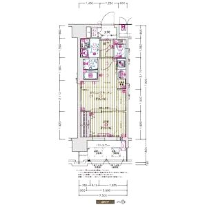 プレサンスTHE KYOTO 新町通の間取り図