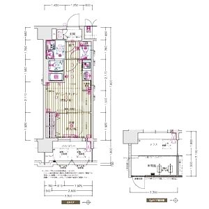 プレサンスTHE KYOTO 新町通の間取り図