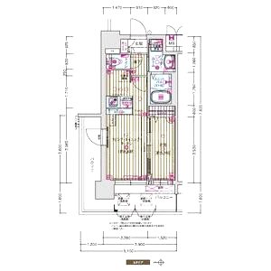 プレサンスTHE KYOTO 新町通の間取り図
