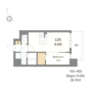 Alivis都島通の間取り図