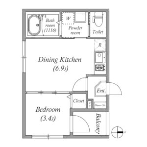 ハーモニーテラス鷹合の間取り図