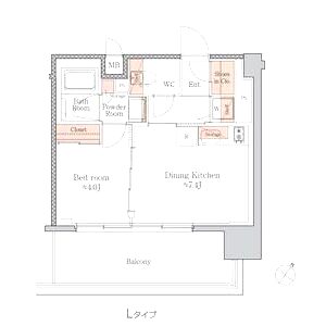 ジオエント梅田北リバーフロントの間取り図