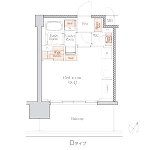 ジオエント梅田北リバーフロントの間取り図
