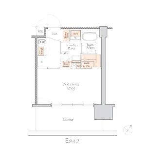 ジオエント梅田北リバーフロントの間取り図