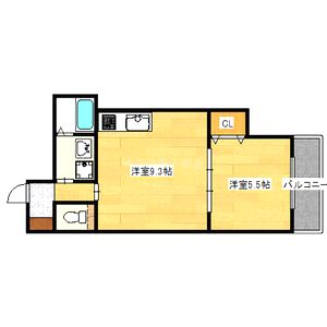 セレニティ田川北B棟の間取り図