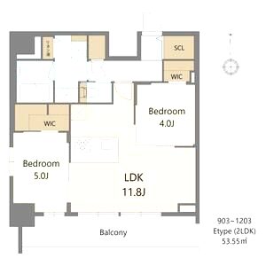 S-RESIDENCE松屋町asenceの間取り図