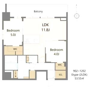 S-RESIDENCE松屋町asenceの間取り図