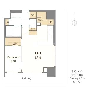 S-RESIDENCE松屋町asenceの間取り図