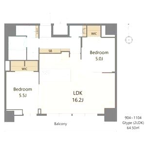 S-RESIDENCE松屋町asenceの間取り図