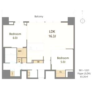 S-RESIDENCE松屋町asenceの間取り図