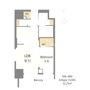 S-RESIDENCE松屋町asenceの間取り図