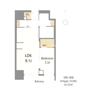 S-RESIDENCE松屋町asenceの間取り図