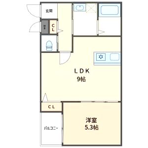 クレスト高安の間取り図