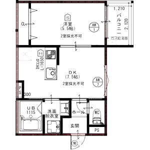 パレミヤビ香里西の間取り図