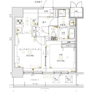 CREST TAPP 新大阪の間取り図