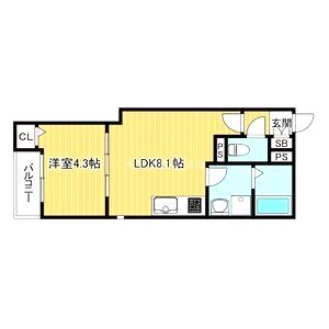 Lino久宝寺の間取り図