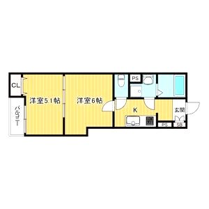 Lino久宝寺の間取り図