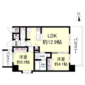 TOP COURT都島の間取り図