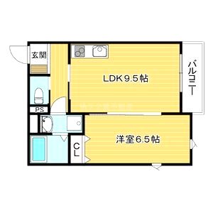 シャトーライフ蛍池の間取り図