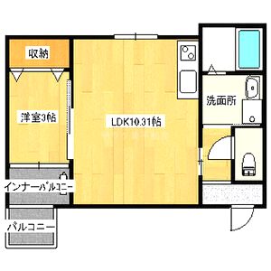 レーヴ茨木元町の間取り図