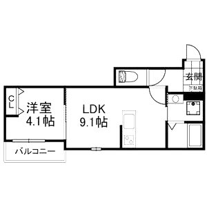 クレアトゥール香里園の間取り図