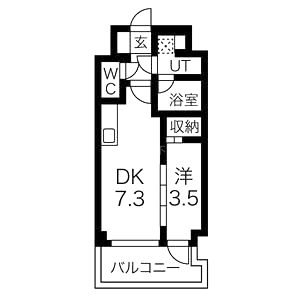 エスリードレジデンス大阪天王寺の間取り図