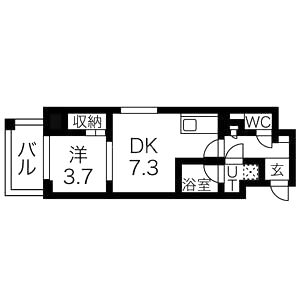 エスリードレジデンス大阪天王寺の間取り図