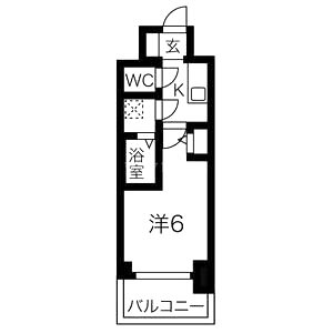 エスリードレジデンス大阪天王寺の間取り図
