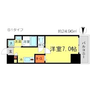 アドバンス大阪城アンジュの間取り図