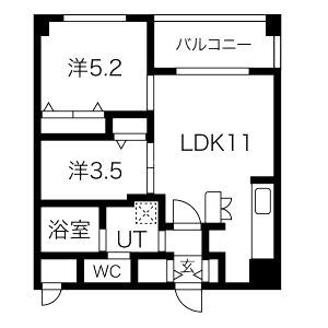 サンブライト今里の間取り図