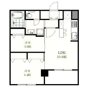 サンブライト今里の間取り図