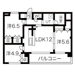 サンブライト今里の間取り図