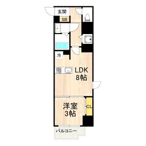ノーブルコート堺筋本町の間取り図
