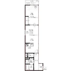 EIJU牧野駅前Aの間取り図