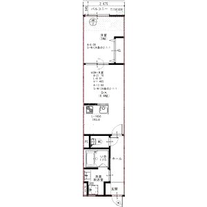 EIJU牧野駅前Aの間取り図