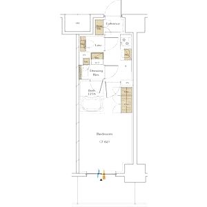 ザ・パークハビオ谷町六丁目テラスの間取り図
