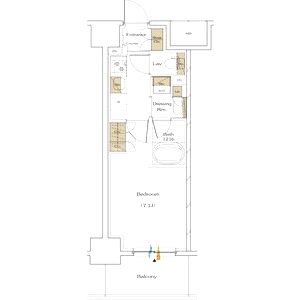 ザ・パークハビオ谷町六丁目テラスの間取り図