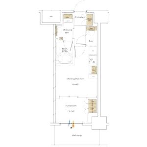 ザ・パークハビオ谷町六丁目テラスの間取り図