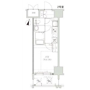 エムブイインプ新大阪の間取り図