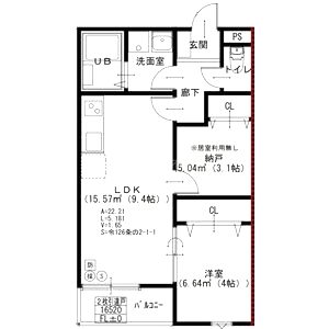 EIJU加島A(北側)の間取り図