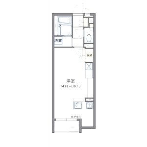 ミランダヴィラ曽根Dの間取り図