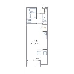 ミランダヴィラ曽根Dの間取り図
