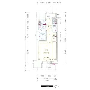 プレサンス松屋町駅前の間取り図