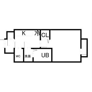 プレサンス松屋町駅前の間取り図