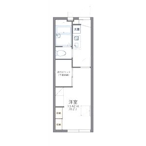 レオパレスメゾンドールほのかの間取り図