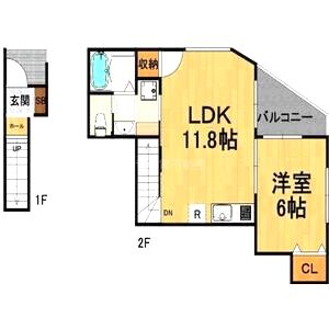 シェリル神戸岡本の間取り図