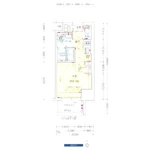 プレサンス天満橋ヴェルエラの間取り図