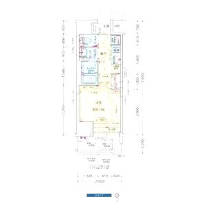 プレサンス天満橋ヴェルエラの間取り図