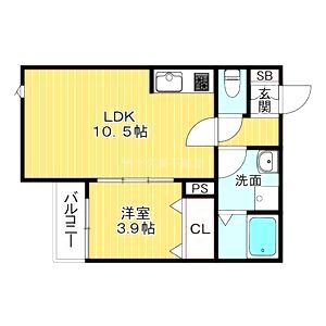 ランドレーヴ常光寺の間取り図